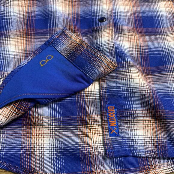 Dixxon The Great One Flannel Wayne Gretzky Tribute Blue Orange Women's Size XL - Picture 10 of 14